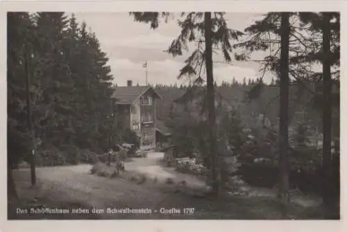 Ilmenau - Schöffenhaus neben Schwalbenturm - ca. 1955