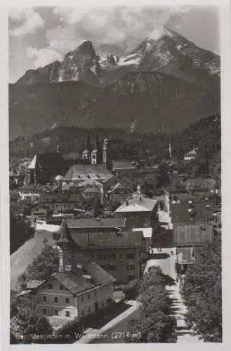 Berchtesgaden mit Watzmann - ca. 1955