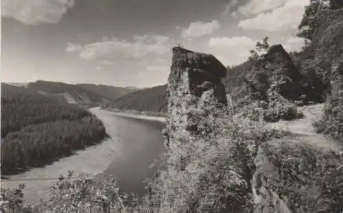 Stausee Hohenwartesperre bei Ziegenrück - 1971