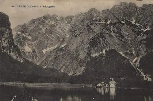 Königssee - mit St. Bartholomä - ca. 1935