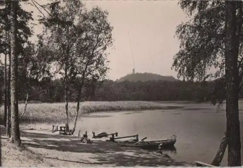 Frankreich - Frankreich - Eguelshardt - Etang de Hanau - Au fond la Ruine Waldeck - ca. 1965