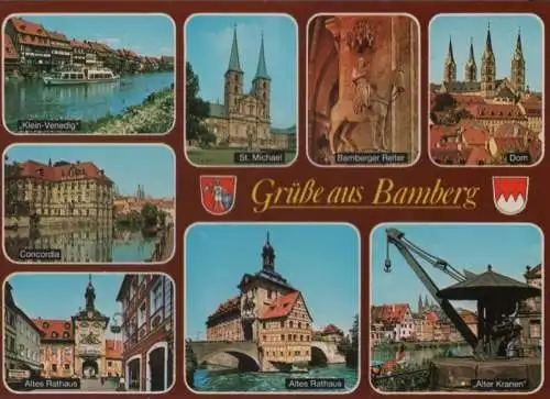 Bamberg - u.a. Altes Rathaus - ca. 1980