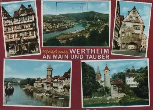 Wertheim - 5 Teilbilder - 1973