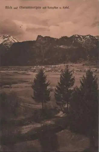 Oberammergau - mit Rotspitze und Kofel - ca. 1935