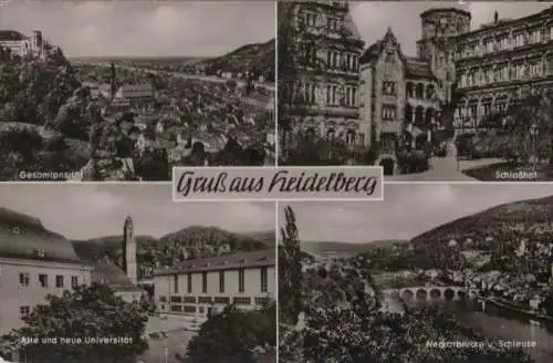 Heidelberg - u.a. Gesamtansicht - ca. 1960