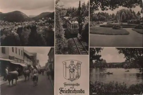 Friedrichroda - 5 Teilbilder - 1958