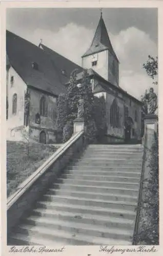 Bad Orb - Aufgang zur Kirche - ca. 1935