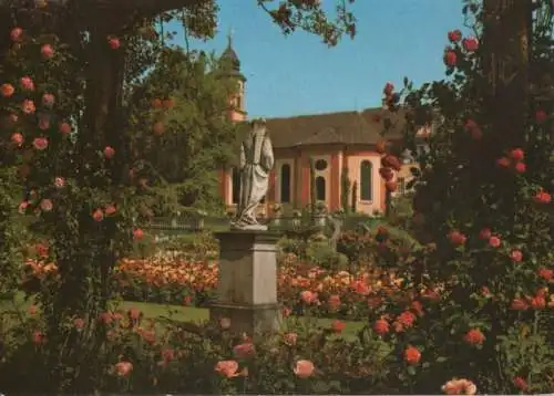 Mainau - Rosengarten und Jahreszeitstatue - 1975