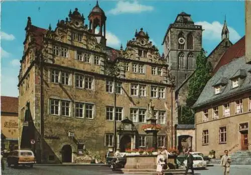 Bad Hersfeld - Rathaus mit Lullusbrunnen - 1980