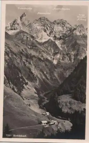 Oberstdorf-Einödsbach - mit Mädelegabelgruppe - ca. 1950