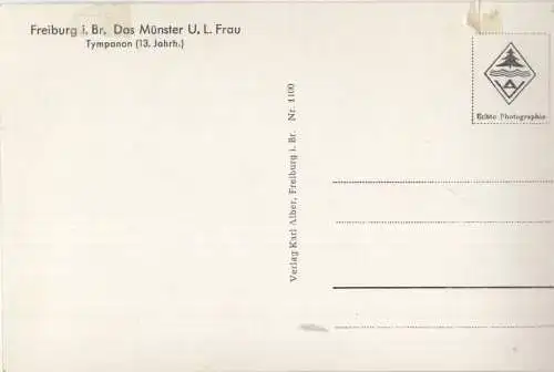 Freiburg - Münster, Tympanon