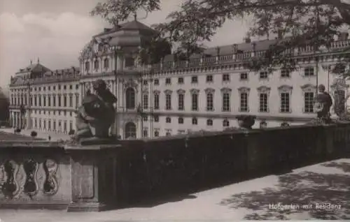 Würzburg - Hofgarten mit Residenz - ca. 1960