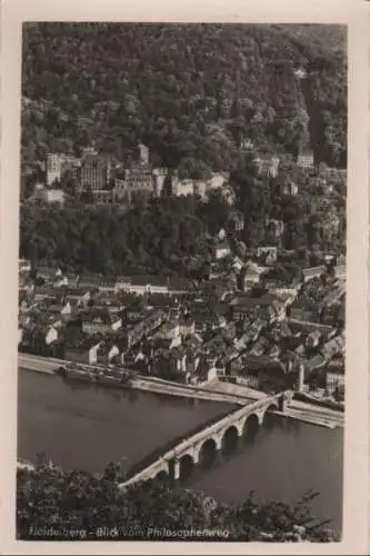 Heidelberg - Blick vom Philosophenweg - ca. 1955