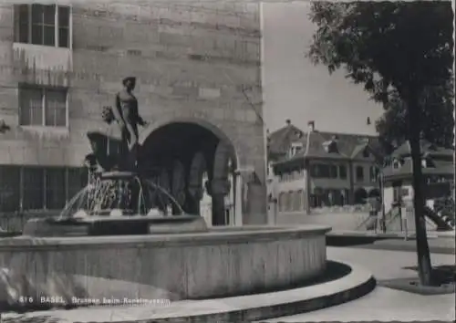 Schweiz - Schweiz - Basel - Brunnen beim Kunstmuseum - 1965