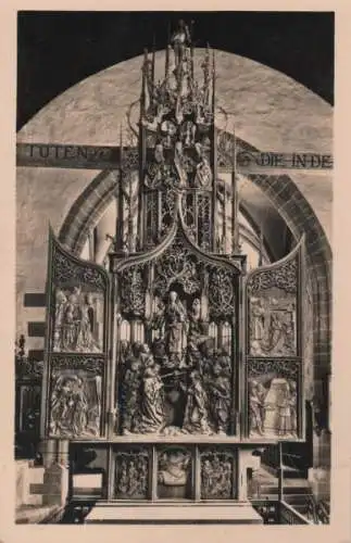 Creglingen - Herrgottskirche, Marienaltar - ca. 1955