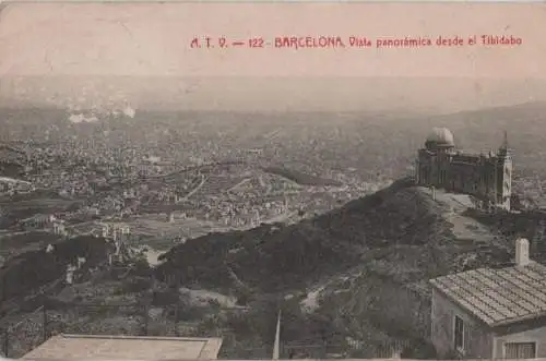 Spanien - Spanien - Barcelona - Vista panoramica desde el Tibidabo - ca. 1935