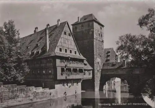 Nürnberg - Weinstadel mit Henkersteg - 1955