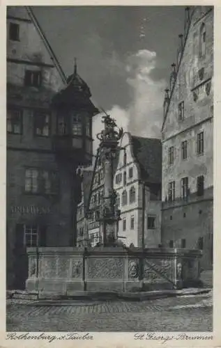 Rothenburg - St. Georgs-Brunnen - 1938