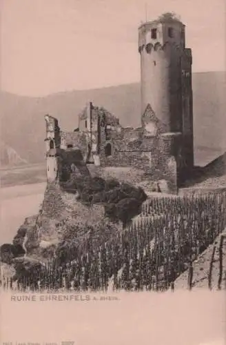 Rüdesheim, Ruine Ehrenfels - ca. 1935