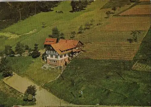 Sasbachwalden-Brandmatt - Luftbild, Pension zum Brigittenschloß - 1973