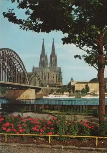 Köln - Dom und Hohenzollernbrücke - 1984