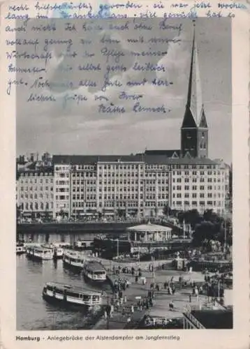 Hamburg - Anlegebrücke - 1953