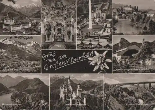 Garmisch-Partenkirchen - Alpenfahrt u.a. Füssen - 1962