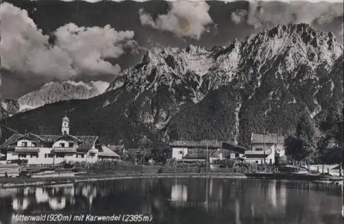 Mittenwald - mit Karwendel - 1956