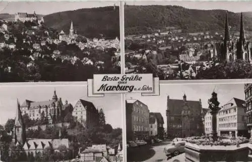 Marburg - 4 Teilbilder - 1963