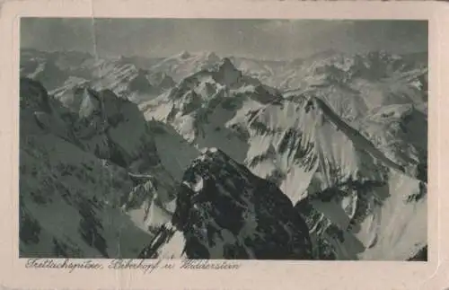 Trettachspitze - mit Biberkopf und Widderstein - ca. 1950