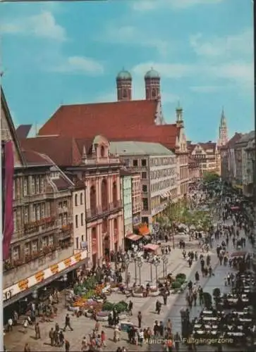 München - Blick in Fußgängerzone - ca. 1975