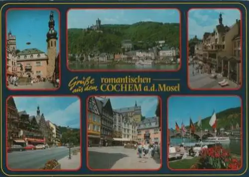 Cochem - 6 Teilbilder - 1990