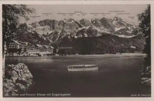 Eibsee - mit Hotel und Zugspitzgebiet - 1934