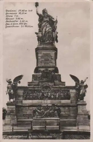 Rüdesheim - Nationaldenkmal Niederwald - ca. 1935