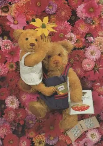 2 Teddys in Blumen - 2004