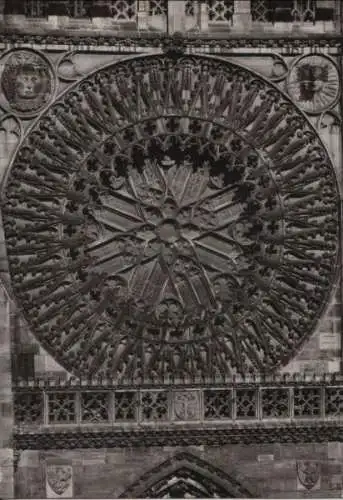 Nürnberg - St. Lorenzkirche, Rosette - ca. 1955