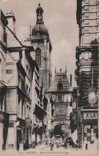 Frankreich - Frankreich - Rouen - Rue de la Grosse-Horloge - ca. 1935