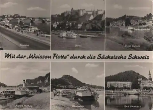 Sächsische Schweiz - mit der Weissen Flotte - 1972