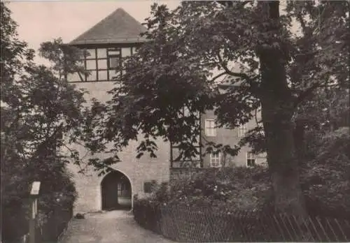 Bad Düben - Burg, Eingang zum Landschaftsmuseum - 1979