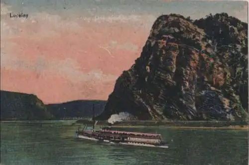 Loreley - mit Schiff - ca. 1920