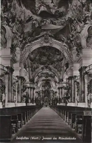 Zwiefalten - Inneres der Münsterkirche - ca. 1960