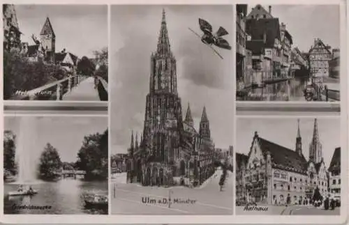 Ulm - u.a. Partie an der Blau - ca. 1955