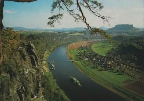 Rathen - Blick von der Bastei - ca. 1990