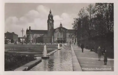 Wiesbaden - Hauptbahnhof - ca. 1955