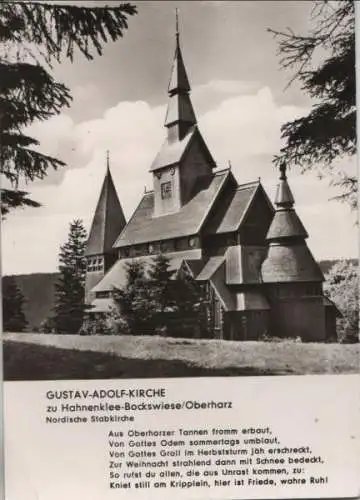 Goslar Hahnenklee - Bockswiese, Gustav-Adolf-Kirche - ca. 1965