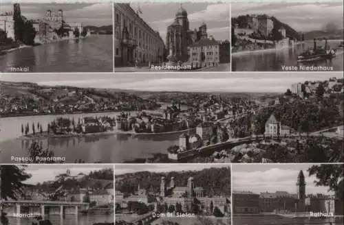 Passau - u.a. Panorama - ca. 1960