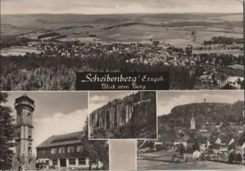 Scheibenberg - 4 Teilbilder - 1971