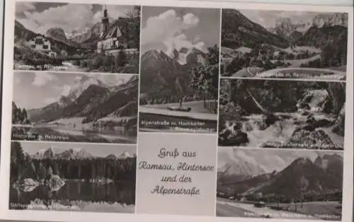 Ramsau - Hintersee und Alpenstraße - ca. 1955