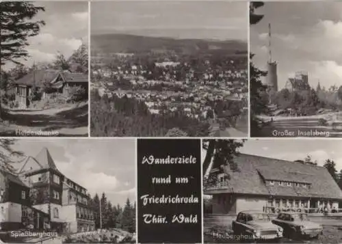 Friedrichroda - Wanderziele, u.a. Heuberghaus - 1985