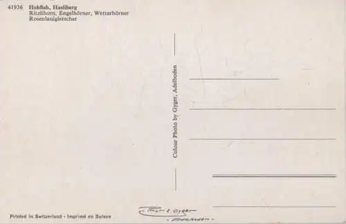 Schweiz - Hasliberg - Schweiz - Hohfluh